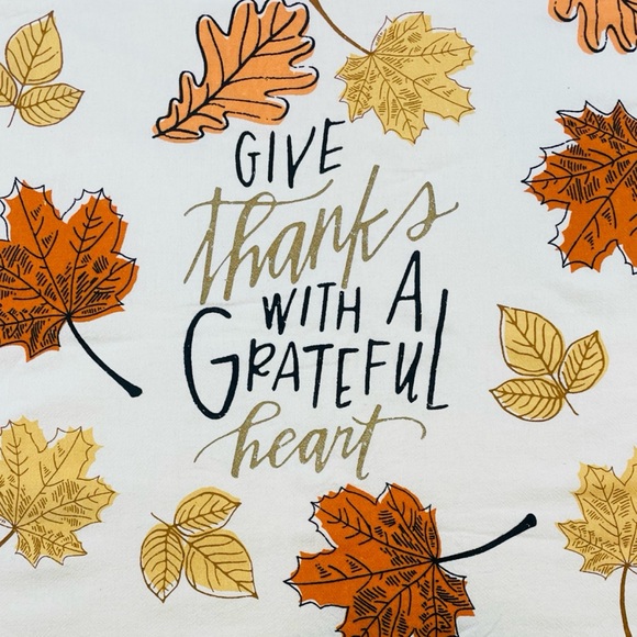 MAINSTAYS • Cream/Multi Fall Leaves Thanksgiving Kitchen Towel - Picture 4 of 10